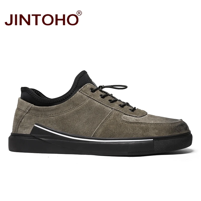 Casual Jintoho Black gray Marca Sapatos Preto Alta Homens Sobre Grife Masculinos Da Luxo Couro De Qualidade Mocassins Deslizar khaki Para TrTYUqv