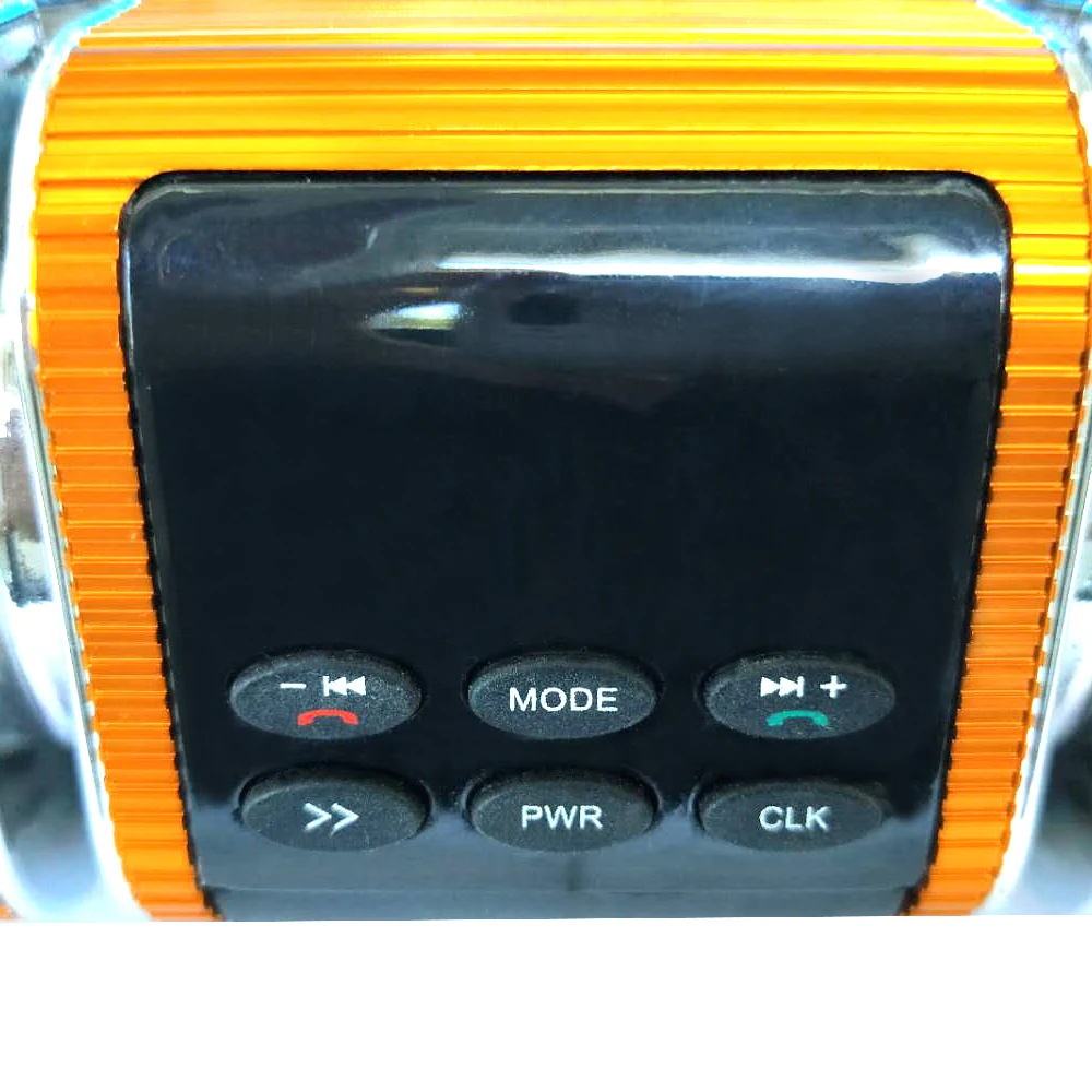 

Voice Waterproof Motorcycle Audio Radio Sound System Stereo Speakers BT MP3 FM Striped Aluminum Alloy Power Music Player