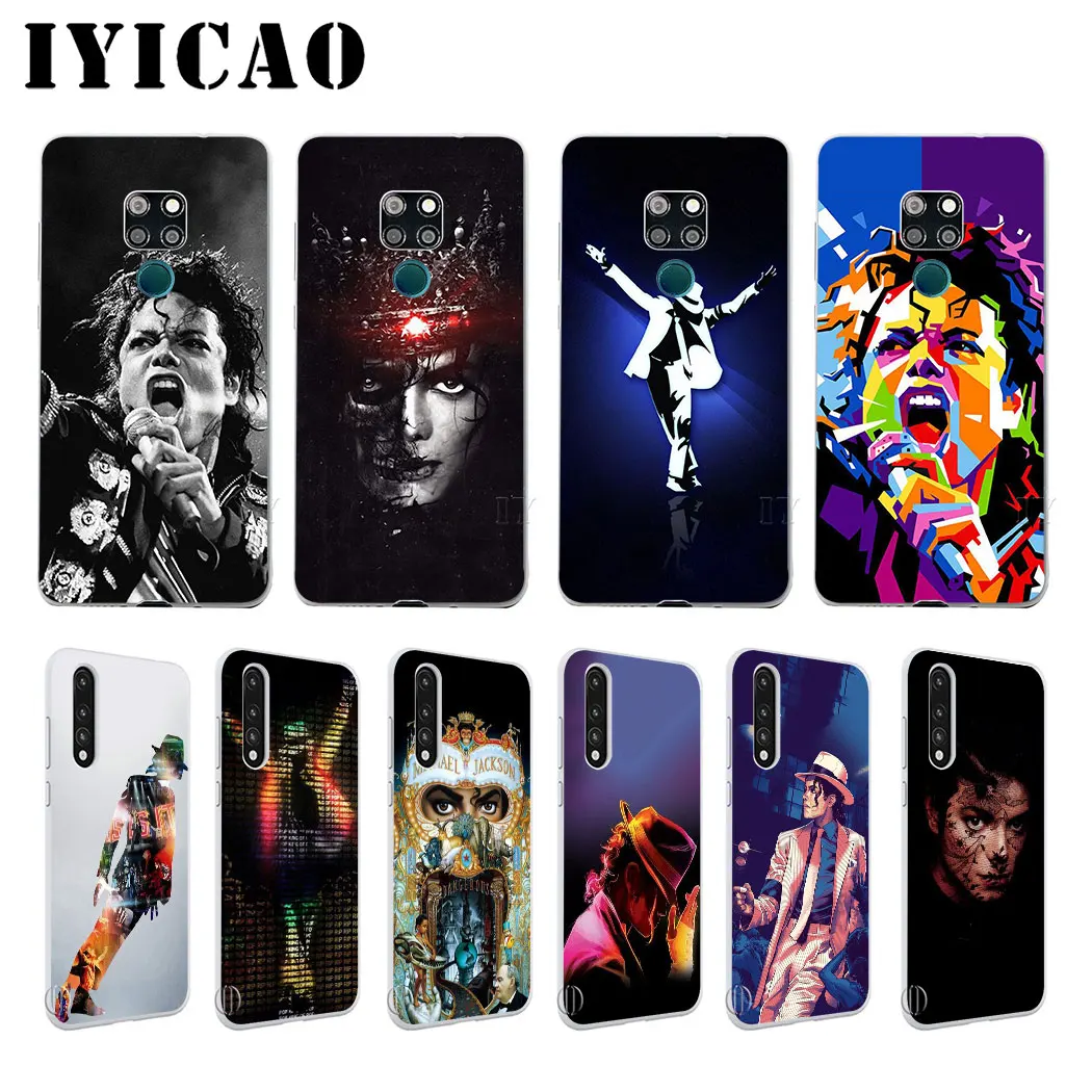 Жесткий чехол IYICAO Michael Jackson для Huawei Honor 6A 6C 7A 7C 7X 8 8X 9 10 20 9X Lite Pro Play Note View | Мобильные