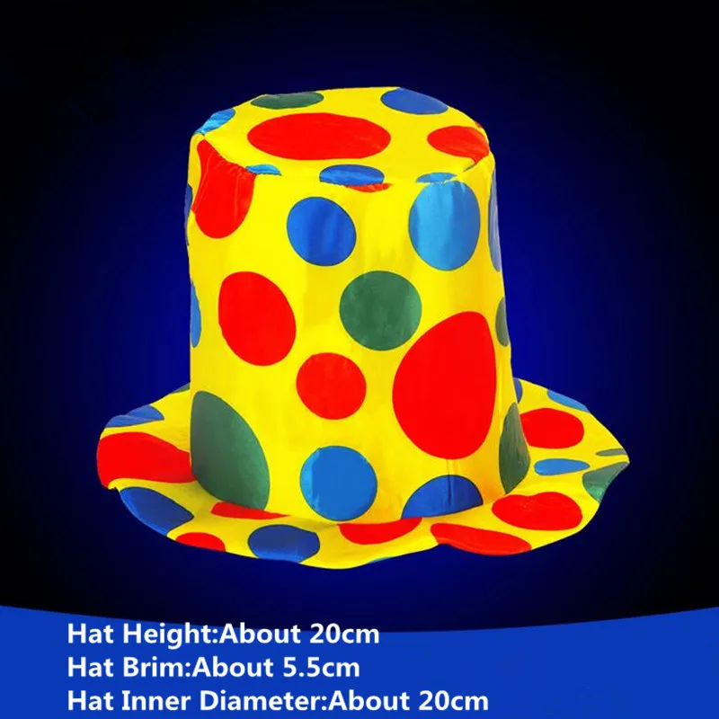 Забавная клоун шапка мужская женская сценическая голова аксессуары Взрослый карнавал вечерние клоун косплей костюм на Хэллоуин - Цвет: M