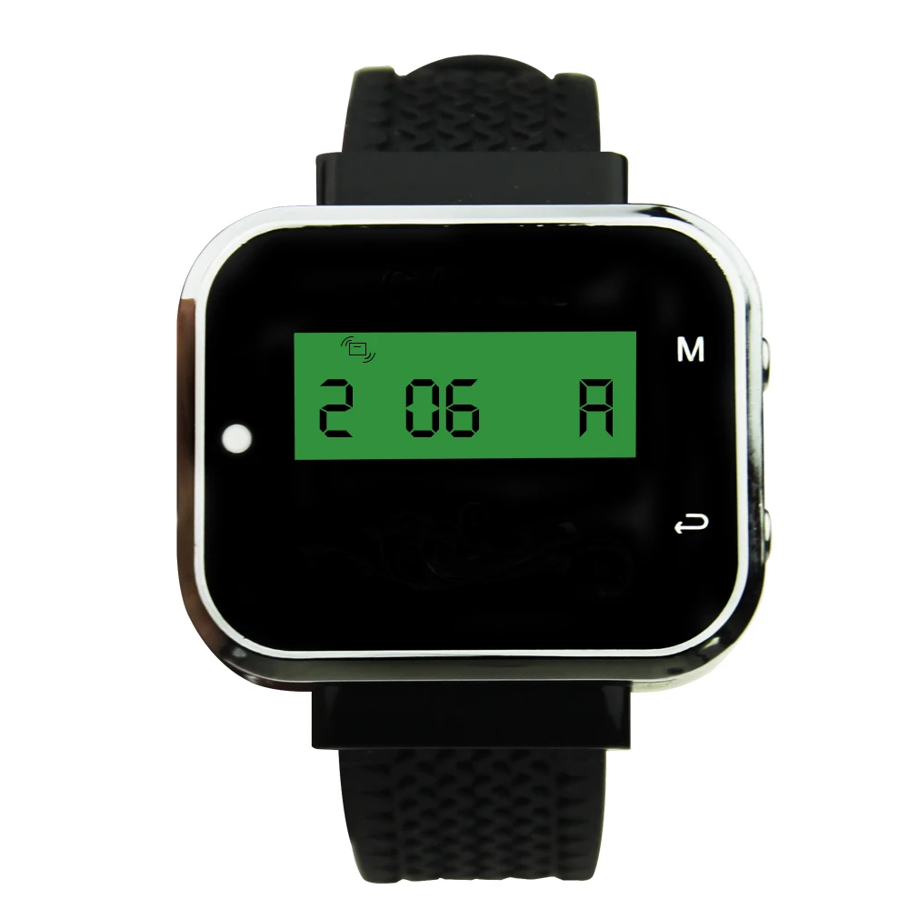 

JINGLE BELLS watch pager receiver/wireless calling system for restaurant/waiter calling system work with call buttons spa&salon