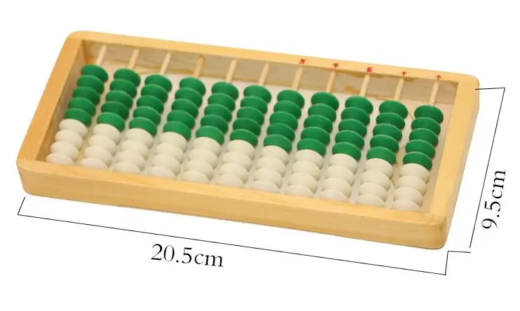 11 столбик деревянный Abacus китайский соробан инструмент в математике образование Калькулятор Инструмент yo009