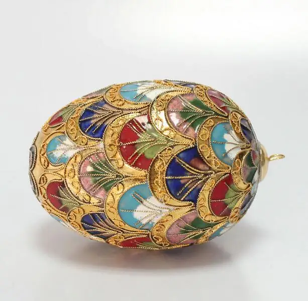 

Cloisonne enamel egg Christmas pendant tourist souvenir