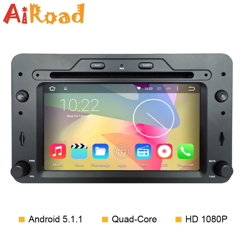 Android 5.1 Quad Core Автомобильный Dvd-плеер С GPS для Alfa Romeo 159 DVD Навигации Стерео Радио