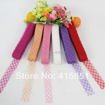 

Free Shipping 1.8" 4.5cm Free Shipping 1.8" 4.5cm Cotton Crinoline Crin Braid Diamond Fascinator Mesh Fabric 100yard/lot