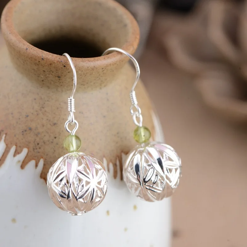 

Hot New Fashion Jewelry Genuine S925 Pure Silver Silver Style Bamboo Eardrop Female Modelling Delicate And Simple Design