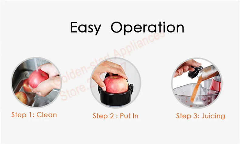 Clearance New Joyoung Household Juicer JYZ-V906 Large Caliber Slow Juice Maker Safety Material Fruit Vegetables Juice Extractor Machine 4