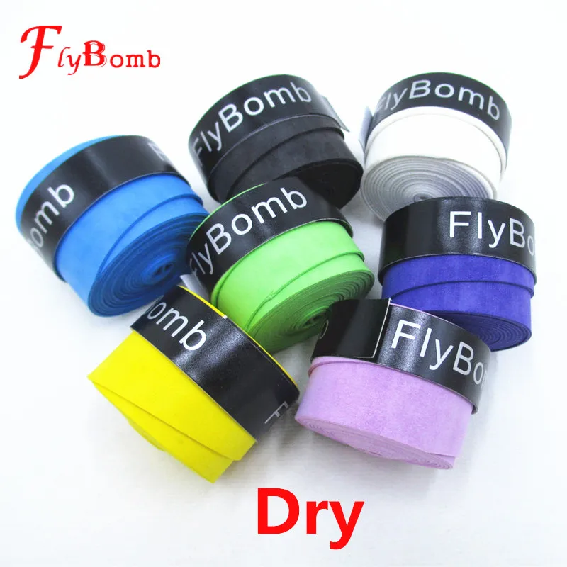 

FlyBomb 10PCS Badminton Racket OverGrips Dry Anti-skid Sweat Absorbed Wraps Taps Tennis Grips Racquet Overgrip Sweatband L415-10