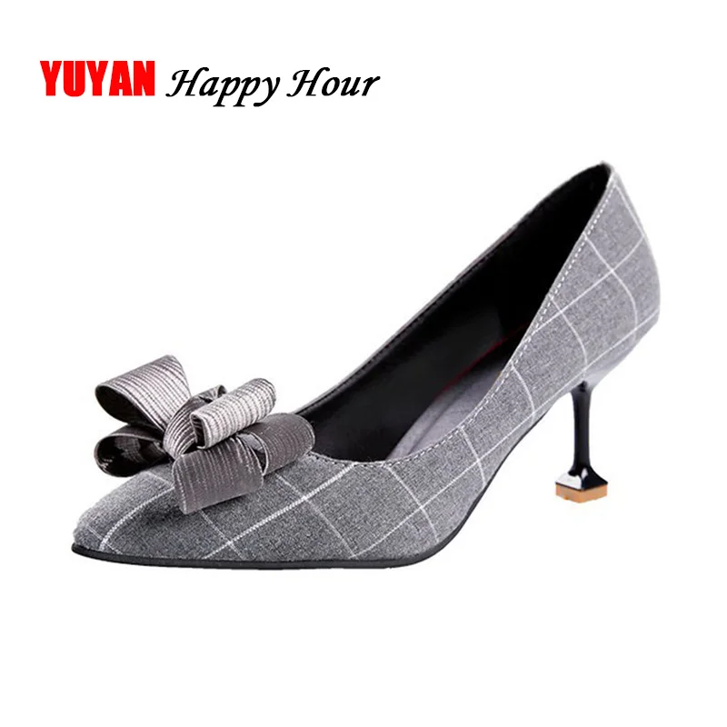 

Fashion High Heels Women Pumps Pointed toe Sexy Ladies Brand High Heel Women Thin Heeled Shoes 7cm Black A326