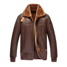 Для мужчин S Мех животных пальто Для Мужчин's Дубленки куртка пилот кожаная куртка Пояса из натуральной кожи Для мужчин S куртка полета Куртки кожа aviatortj50