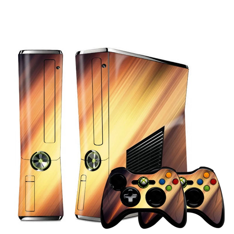 3D Brown Wood Custom Vinyl Console Cover For Microsoft Xbox 360 SLIM Skin  Stickers Controller Protective For XBOX360 S|Stickers| - AliExpress