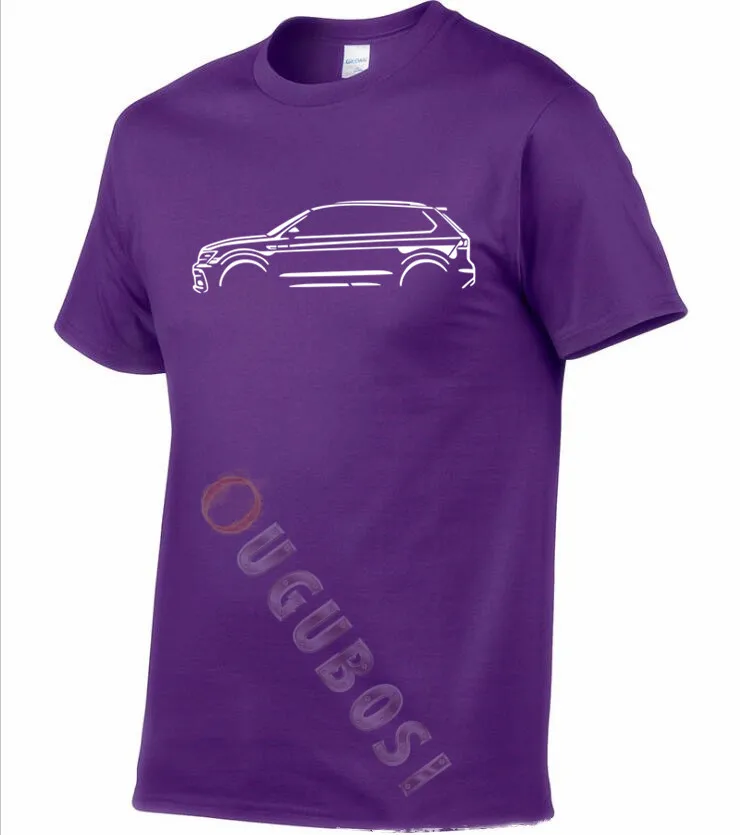 Премиум AUTOTEES футболка с изображением автомобиля-для любителей V_W TIGUAN