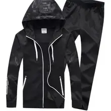 Мужской спортивный костюм большого размера удобный и дышащий L-4XL 9989