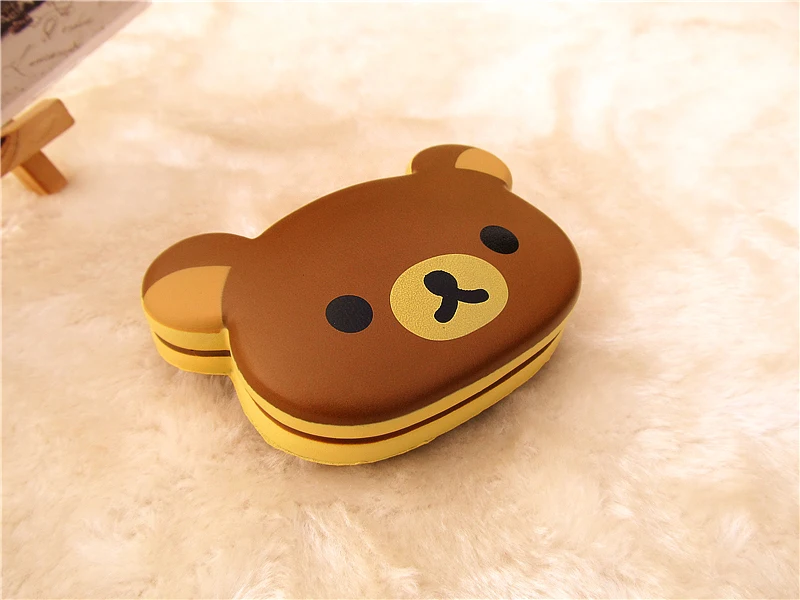 Kuutti Мягкая Милая японская оригинальная упаковка Kawaii мягкая Yummy Rilakkuma кафе сэндвич Медведь Хлеб из полиуретана мягкая игрушка для запястья