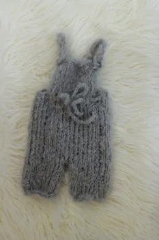 

Newborn Overalls for Newborn Photo Prop, Softest Knitted , Hand Knit Baby Gift, Baby Boy Outfit