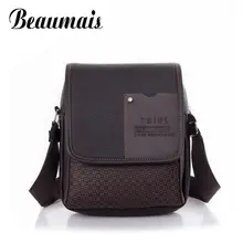 Beaumais 2017 Hot Sale PU Leather Men Handbags Fashion Men Messenger Bags Small Business Crossbody Shoulder Bags For Men AA195