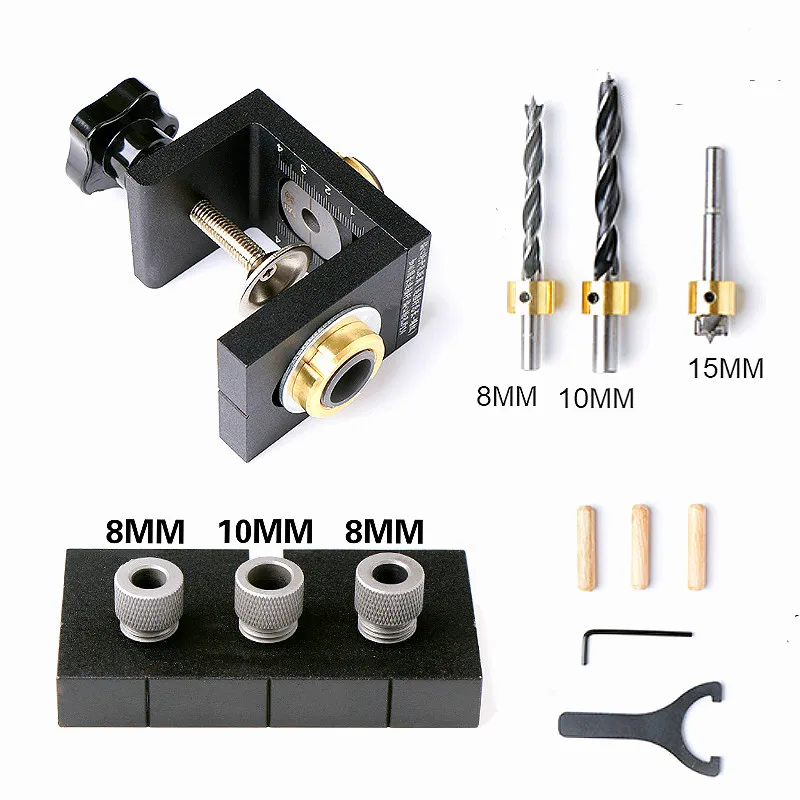 Drilling Guide Dowel Hole Drilling Guide Jig Drill Locator Kit
