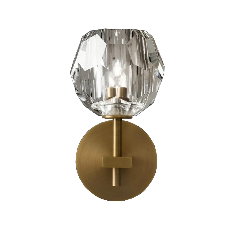Настенный светильник G9 светодиодный с хрустальным шариком|crystal wall light|designer lightwall