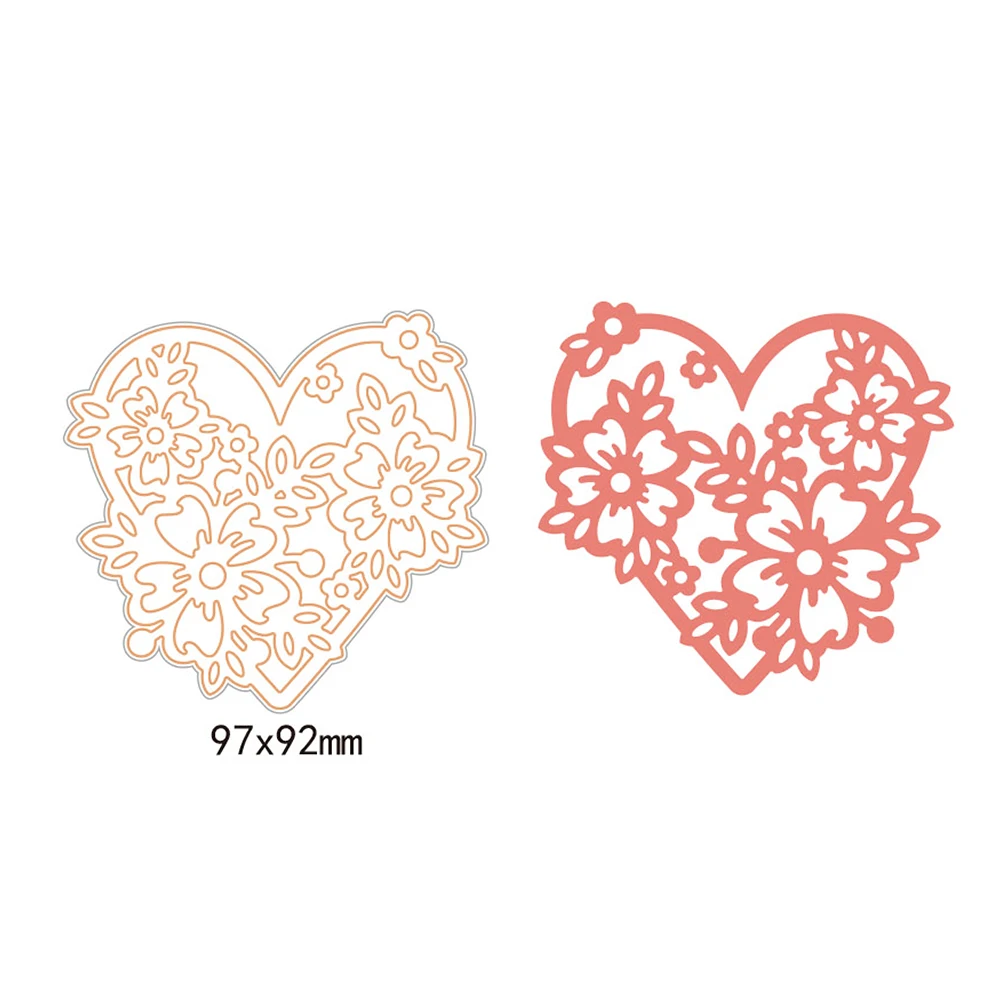 

2019 Carbon Steet Love Flower Metal Die Cuts Cutting Dies For DIY Scrapbooking Embossing Paper Cards Decorative Crafts Diecut
