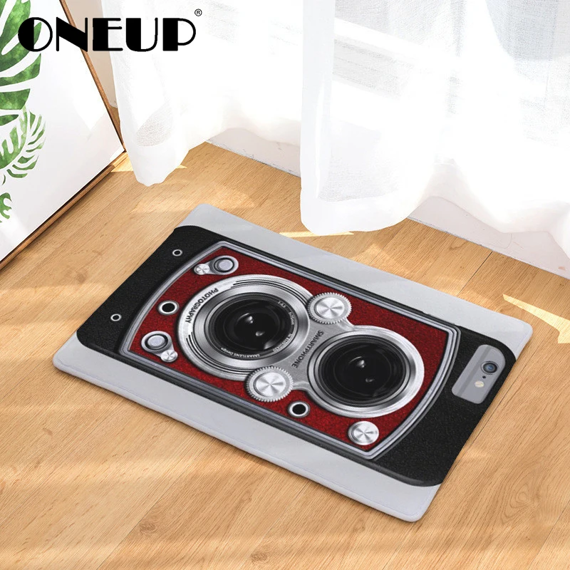 ONEUP Bath Mat 8 Color Car Record Magnetic Carpet Digital Printing Anti-slip Door Bathroom Set Bathmate | Дом и сад