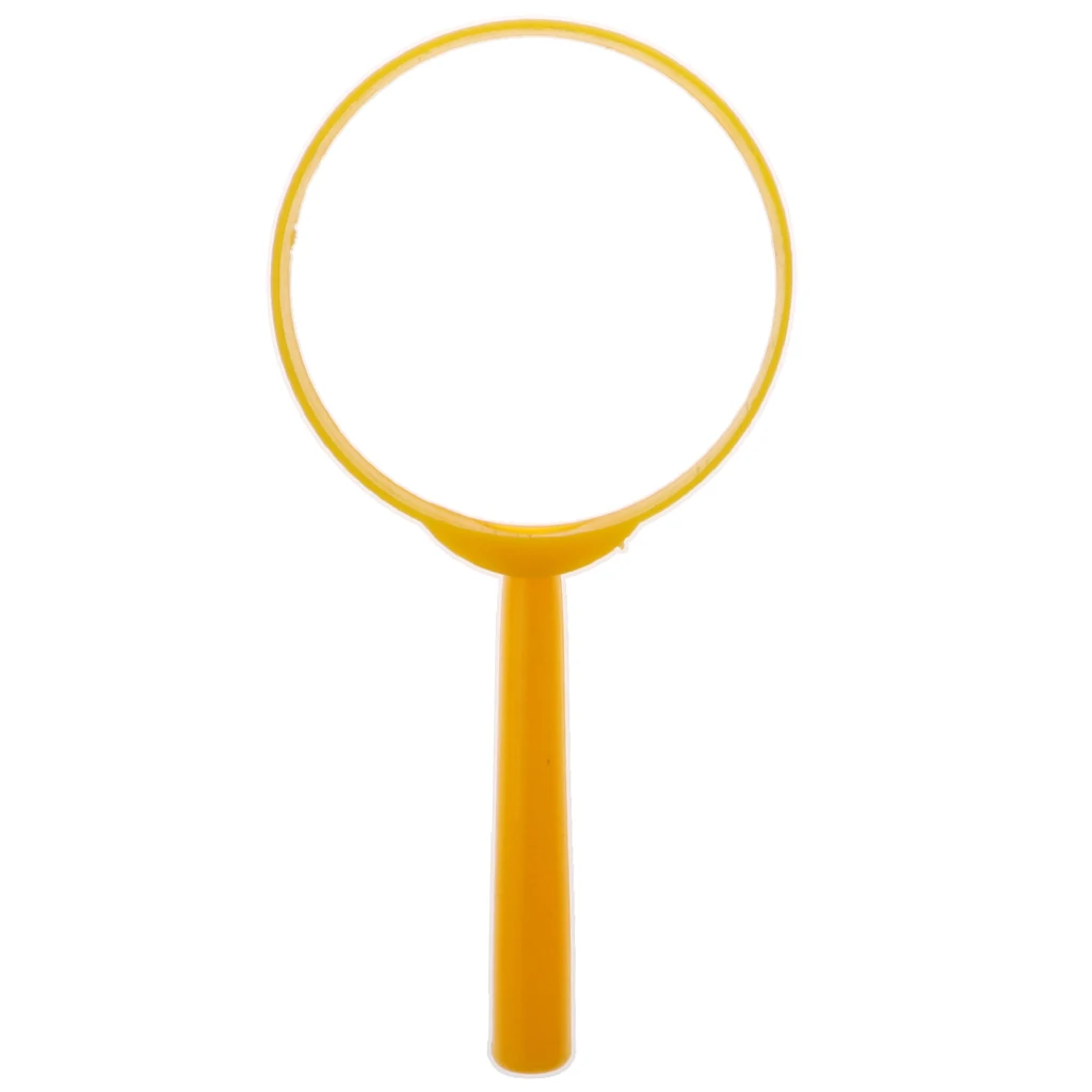 Kids Children Plastic Handheld Magnifier Magnifying Glass Diameter 60mm Magnifying 3X Science Exploration Toy - Pink