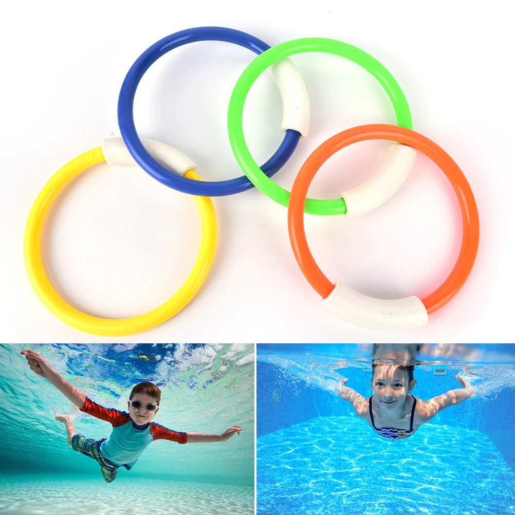 4 шт. кольца для погружения плавательный бассейн для дайвинга игра Лето ребенок Подводное кольцо для дайвинга Спорт Дайвинг буи четыре