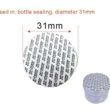 BEMLP 100 шт уплотнение горшок поролоновая прокладка диаметр 31 мм для 5 мл белые пустые пластиковые горшки для ногтей хранение накладных ногтей бутылочка ультрафиолетового лака для ногтей