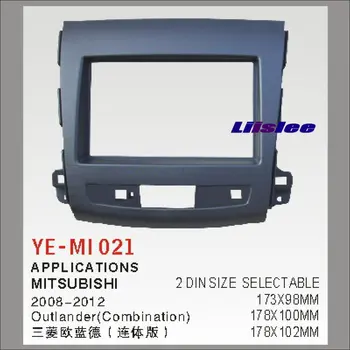 

2 DIN Car Refitting Frame Panel For Mitsubishi Outlander Radio CD DVD Player NAVI Navigation / Dashboard ABS Fascia Kits