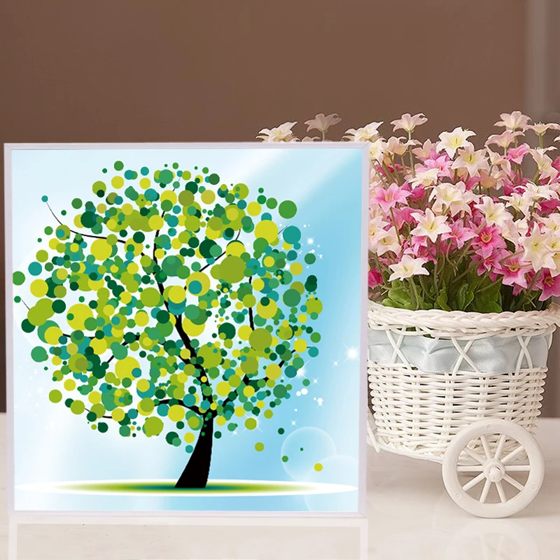 diamond puzzle painting resin material happy tree diy colorful nurture children children cartoon learning baby games nk053 - Preschool Painting Games diamond puzzle painting resin material happy tree diy colorful nurture children children cartoon learning baby games nk053 - Preschool Painting Games