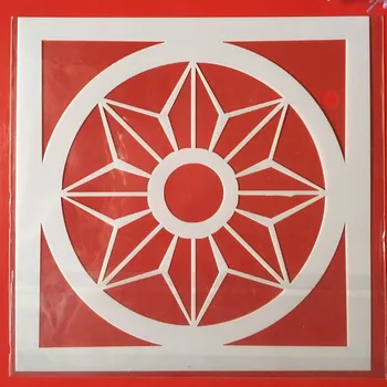 

Hot 5.9" Flower Circle DIY Craft Layering Stencils Wall Painting Scrapbooking Stamping Embossing Album Paper Card Template F5528
