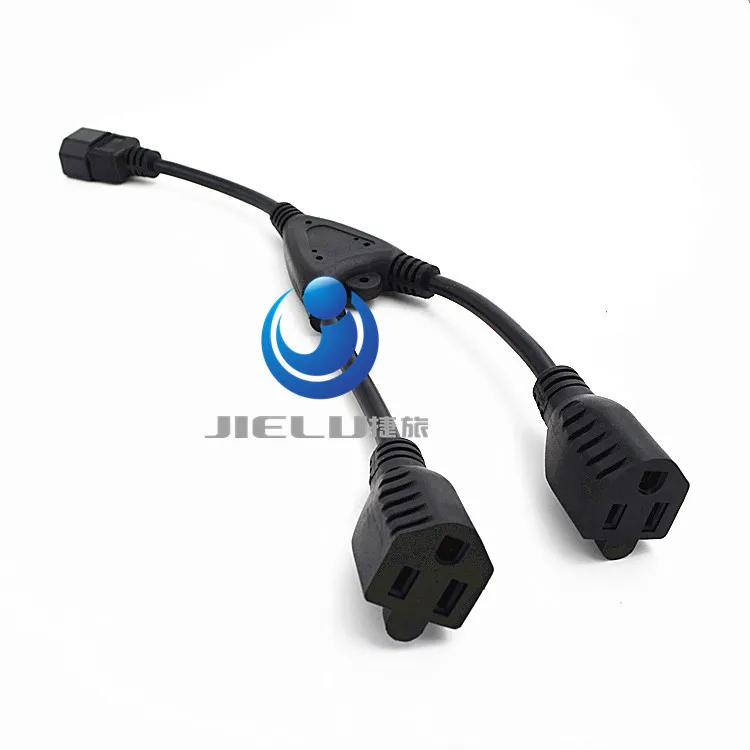 Power Adapter cable Y-Splitter C14 to2x 5-15R 1ft 10 pcs | Обустройство дома