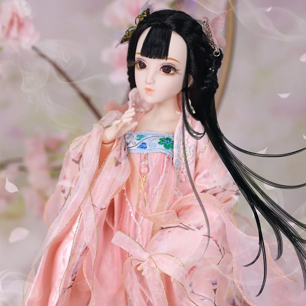 Дневник Queen 1/4 BJD суставы тела абрикосовый цветок с макияжем включая одежду обувь