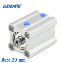 smc type CQ2B/CDQ2B bore 20mm stroke 5/10/15/20/25/30/35/40/45/50mm Double Acting single rod compact pneumatic cylinder 20mm shaft dia 50mm stroke pneumatic shock absorber