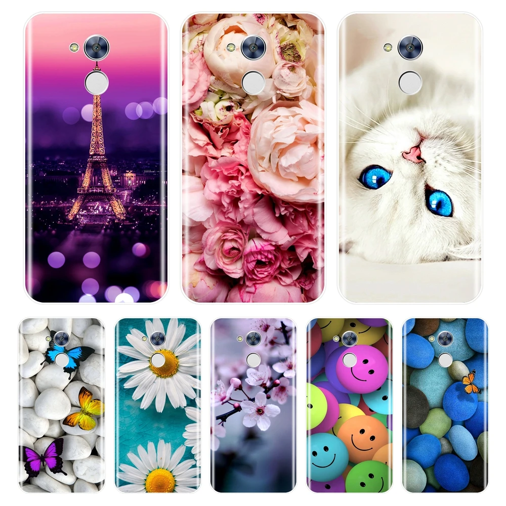 

Phone Case For Huawei Honor 6A 6X 6C Pro Soft Silicone TPU Cute Cat Painted Back Cover For Huawei Honor 5C 5X 4C 4X Case