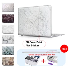 Marble Wallpaper Notebook Crystal Case For Macbook Air 13 Case Matte air 11 For Macbook Pro 13 15 case Touch Bar A1706 A1707