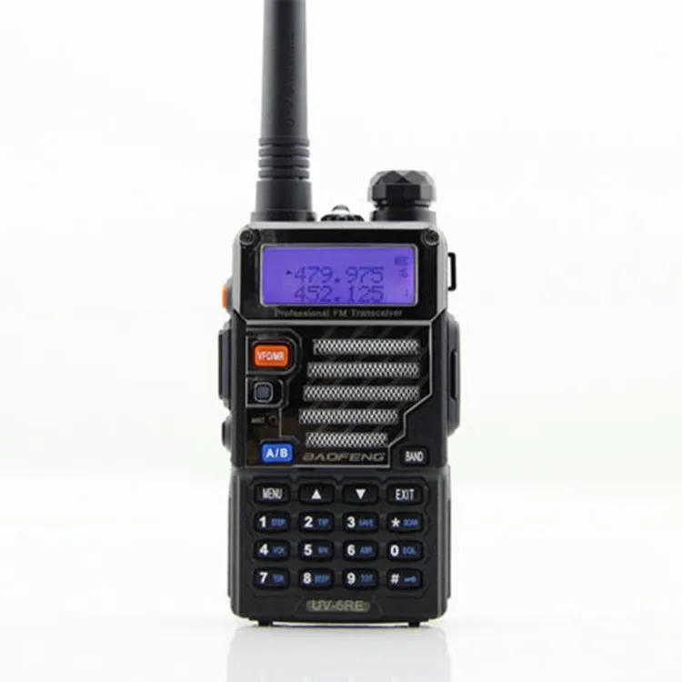 Горячая 2 шт. 5 Вт 128ch двухсторонняя рация Baofeng Uv-5re для охоты двойной дисплей FM VOX Uhf Vhf радиостанция Cb радио