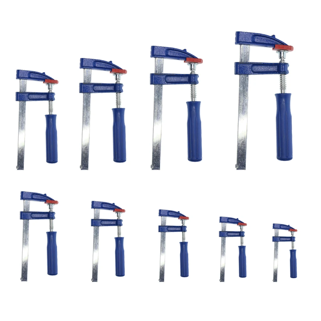 TIN-YAEN Drill Chuck Woodworking kit F Clamp Heavy Duty Bar Clamp for Woodworking 50mm X 300mm Durable TIN-YAEN Drill Chuck Woodworking kit F Clamp Heavy Duty Bar Clamp for Woodworking 50mm X 300mm Durable