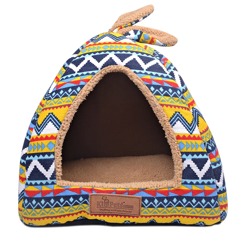

New Fashion Dog Flag Removable Cover Dog House Mat Dog Beds For Small Medium Dogs Pet Products House Pet Beds for Cats S/M/L