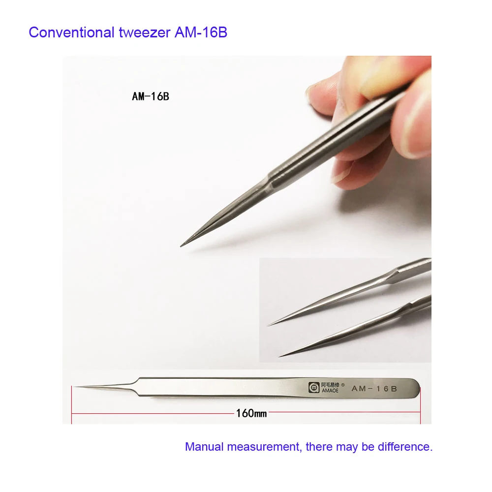 Amaoe для ремонта bga набор пинцетов Титан сплав 8 отверстий Пинцет для Ремонт мобильных телефонов Летающий провода накладные ресницы для наращивания