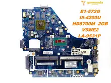 Original for ACER E1-572 laptop motherboard E1-572G I5-4200U HD8700M 2GB V5WE2 LA-9531P tested good free shipping