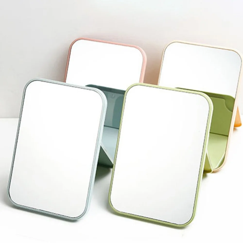 

Portable Folding Makeup Mirror Large Square High Definition Single Side Cosmetic Mirror Easy to Use Simple Beauty Make Up Tool