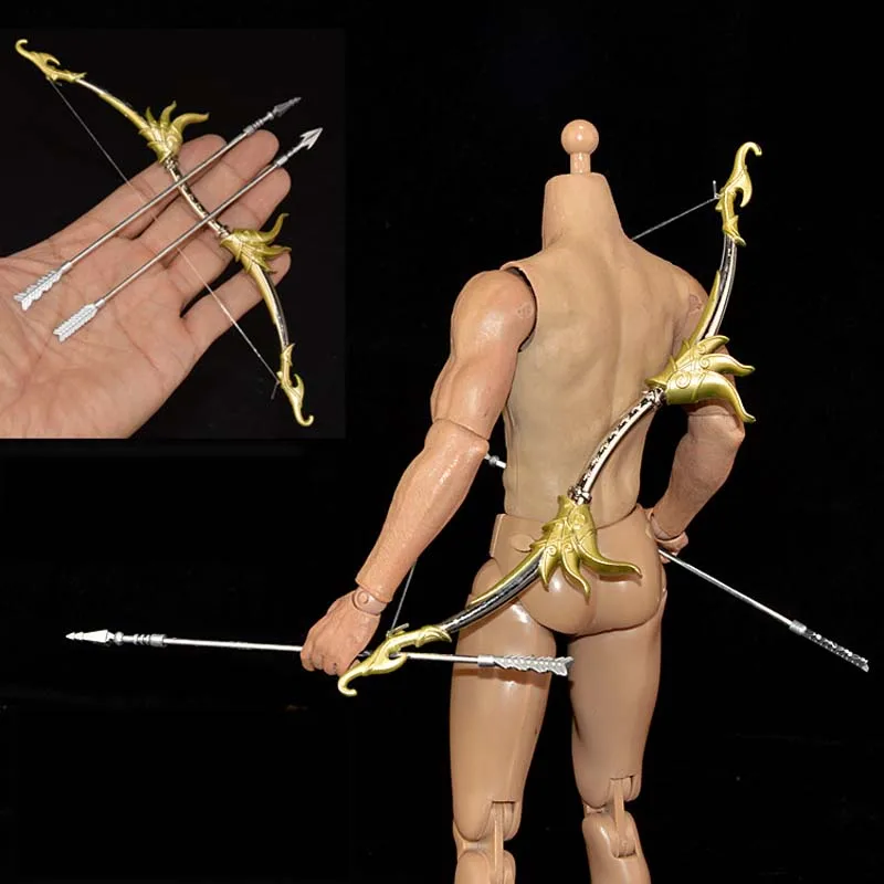 

1:6 Soldier Figure Toys Parts Military Army Soldier 1/6 Scale Alloy Bow and Arrow Set Weapon Model Toy Toys Gift