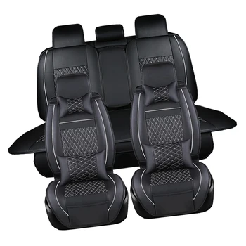 

Leatherette Car Truck, SUV Auto Front Rear Seat Protectors Cushions Set For Skoda Octavia Superb Yeti Rapid Fabia