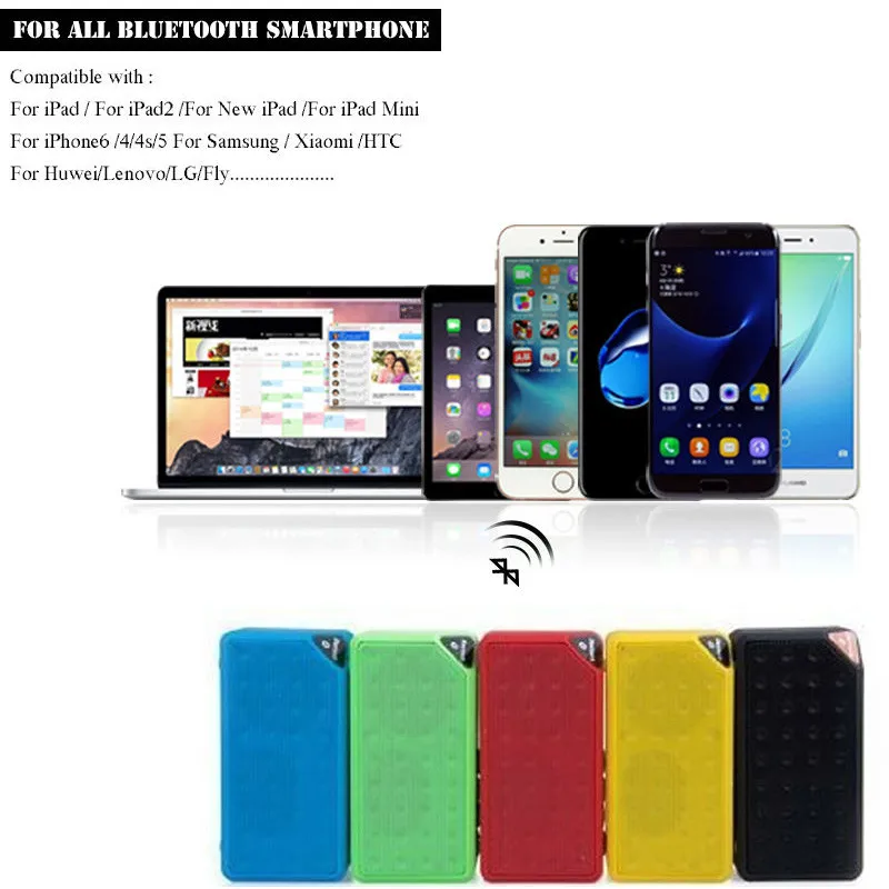 X3S мини Беспроводной Bluetooth Динамик TF USB fm радио Портативный Музыка Звук Box стерео