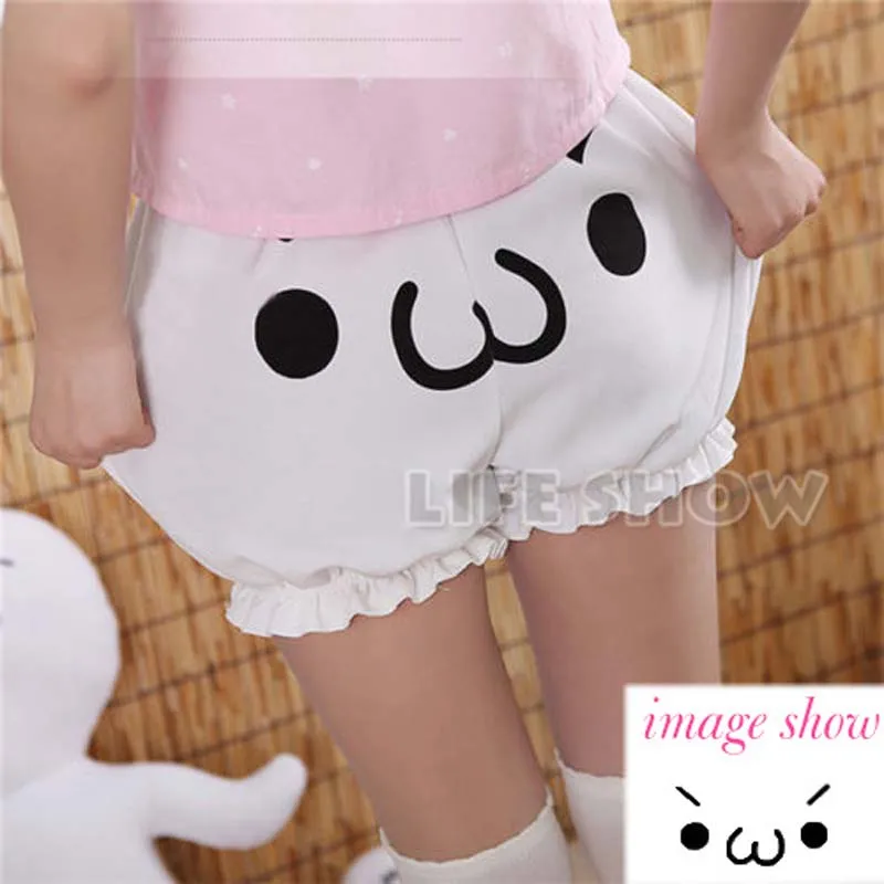 

2019 Summer Women Cute Short Pants Pumpkin Bloomers Anime White Shorts For Lolita Girls Hot Pants