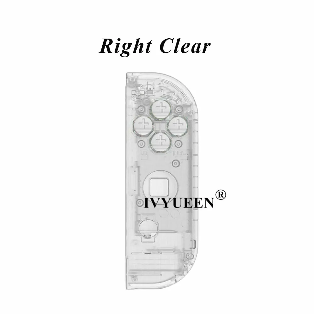 IVYUEEN для Nintendo doswitch NS Joy Con контроллер прозрачный сменный корпус Корпус для Nitendo переключатель Joy-Con крышка - Цвет: Right Clear