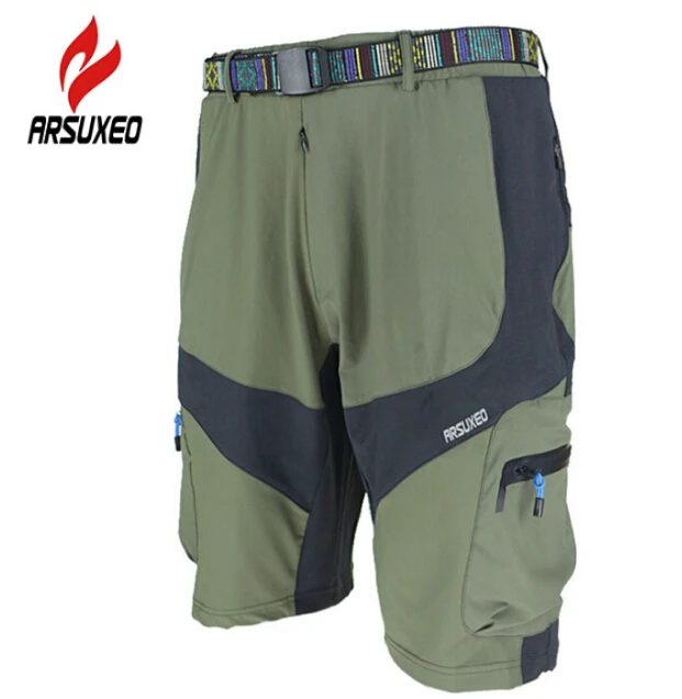 

ARSUXEO Breathable MTB Downhill Mountain Road Bike Bicycle Shorts Men's Athletic Outdoor Sports Cycling Shorts Clothing