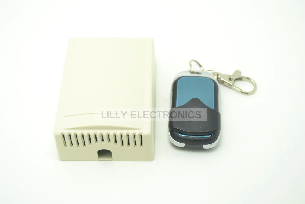 

DC12V 10A 2CH Receiver 2Button Wireless Remote Control Learning Code 315/433MHz