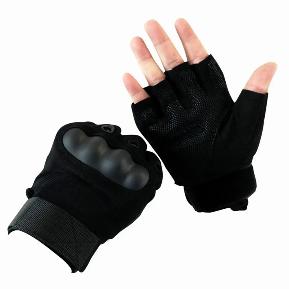 

1 Pair Half Finger Tactical Gloves Combat Non-slip Anti Cutting Outdoor Sport Cycling Gloves Motorcycle Protect Gloves