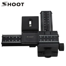 Снимать 4 Way Макрос Фокусировка железнодорожных Slider Gimbal для Nikon Canon Samsung Sony DSLR Камера карданный крепление DC с Стандартный 1/4 “винт